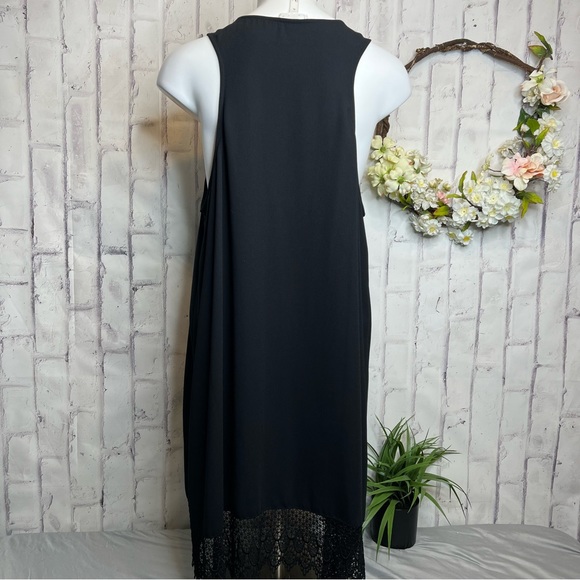 Leith shift dress Crochet trim black XL - Picture 10 of 10